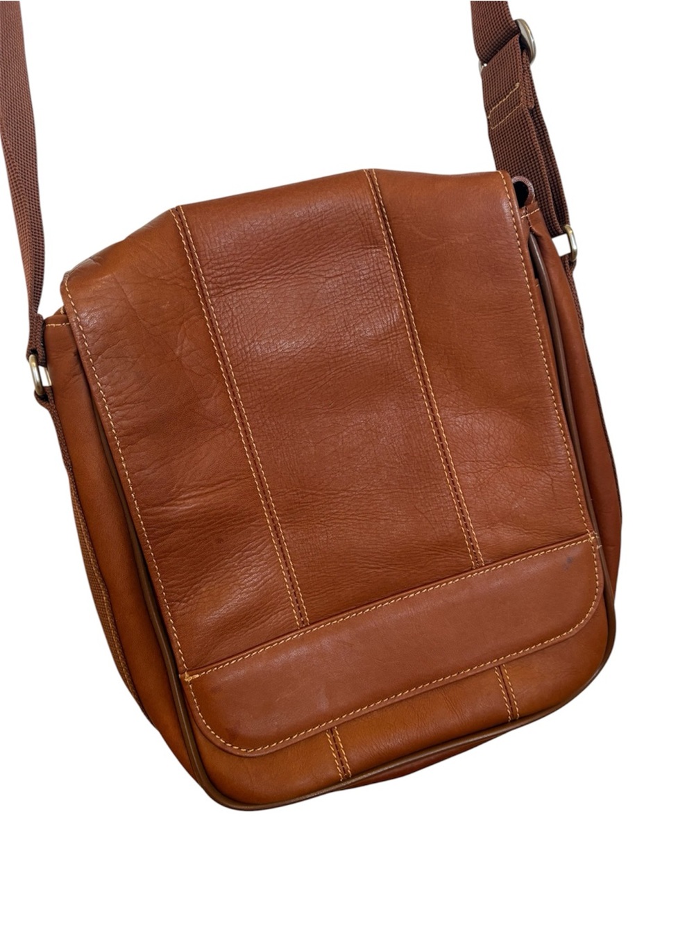 Deadstock Wilson’s Leather Leather Satchel Day Bag Cognac
